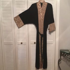 Three piece Velvet-like Nightgown Set